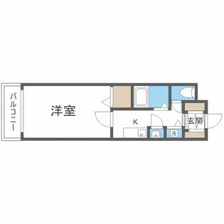ベルシモンズ桜川【6階】の間取り