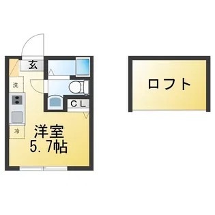 ラフィーネ生田III【2階】の間取り