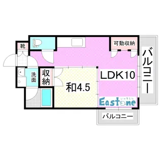 グランシエル鴨池【4階】の間取り