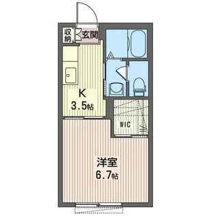 セピアコートC【1階】の間取り