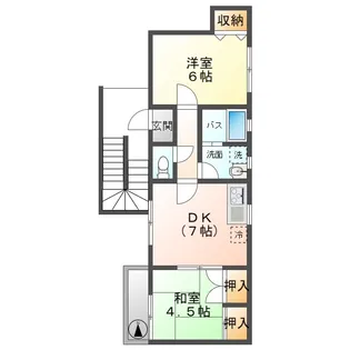 ハイツTAB【2階】の間取り