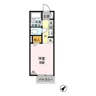 セジュールJUNE【2階】の間取り