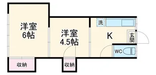 鈴木荘【2階】の間取り