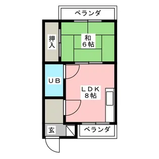福井ビル【3階】の間取り
