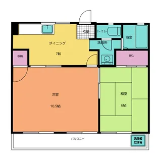 シルバーハイム名四【3階】の間取り