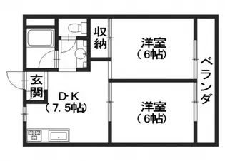大宮コーポラス【3階】の間取り