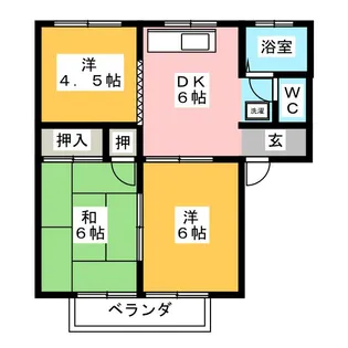 セジュールNARA【2階】の間取り
