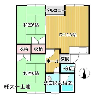 メゾンセリジェ【1階】の間取り