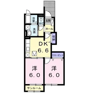 ブローテ【1階】の間取り