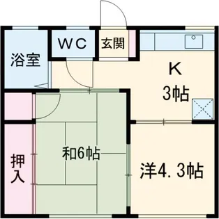 シティハイムコジマ【2階】の間取り