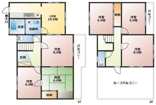 神奈川県横須賀市三春町6【一戸建】の間取り