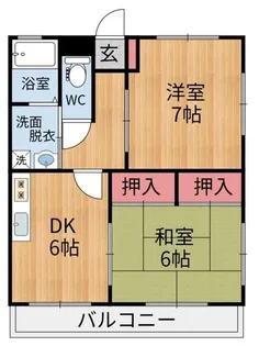 冨田マンション【3階】の間取り