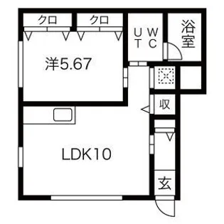 カーサその【1階】の間取り
