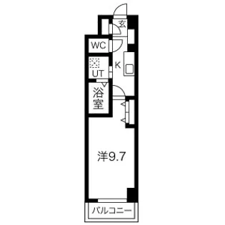SMILE CITY M(スマイルシティエム)【3階】の間取り