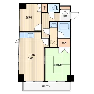 リバーハイツ【2階】の間取り