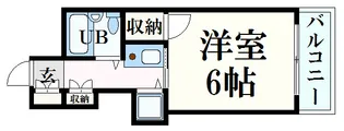 グランディール横川【6階】の間取り