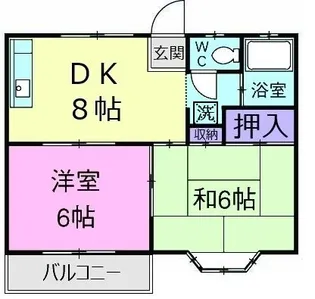 アビタシオンひろさわ【2階】の間取り