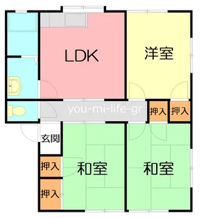 ブルーハイツシロタ【1階】の間取り