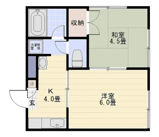 FTKハイツ【1階】の間取り
