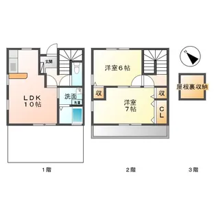 三重県津市河芸町上野【一戸建】の間取り