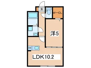ファウンテンヒルズ大宮町【3階】の間取り