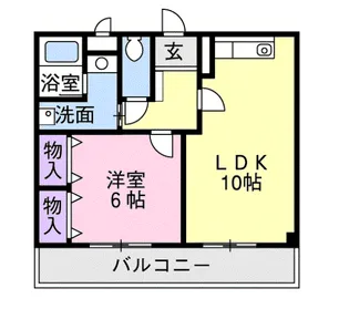 パルコート【2階】の間取り