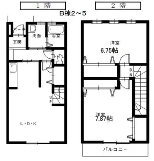ティファナB【1階】の間取り