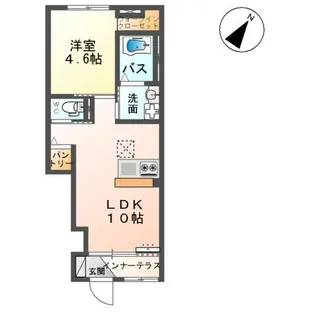 ダイアモンド ムーン【1階】の間取り