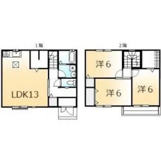 エルメゾン手城 Aの間取り