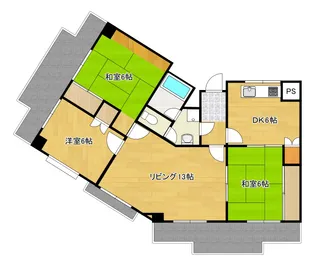 ファミールトモタニ【3階】の間取り
