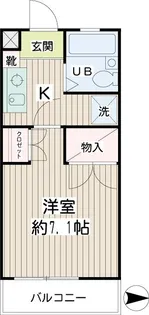 万騎が原ハイツ【2階】の間取り