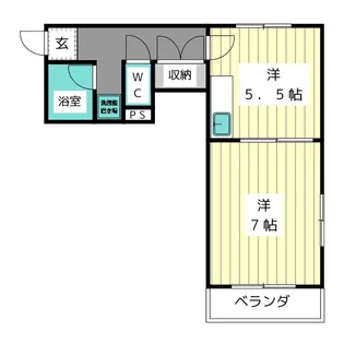 グランドハイツ社台【3階】の間取り