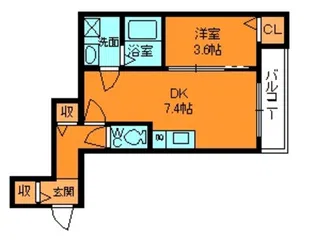 ジーメゾン大和郡山ルプレ【1階】の間取り