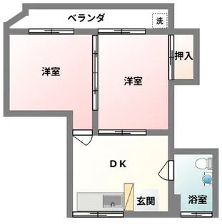 高良ハイツ【3階】の間取り
