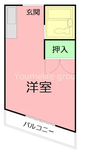 バリーサイドハイツ【4階】の間取り