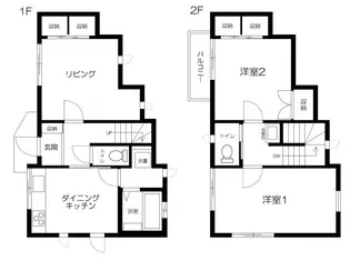 東京都杉並区方南1【一戸建】の間取り