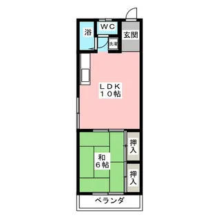 ウエイブレフト【2階】の間取り