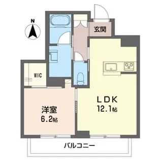 ラフィナート住吉【2階】の間取り
