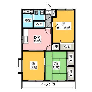 サニーホームズ【3階】の間取り
