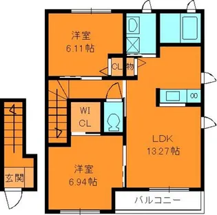 Leaf Court Plaza2【2階】の間取り