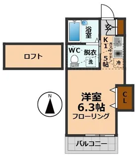 東京都杉並区松ノ木1【アパート】の間取り