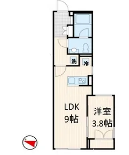 東京都新宿区西落合1【マンション】の間取り