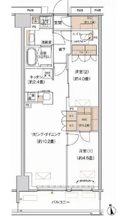 東京都大田区大森北5【マンション】の間取り