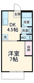 シャトルチグサ B棟【1階】の間取り