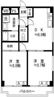 東京都板橋区蓮根3【マンション】の間取り