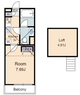 東京都板橋区清水町【アパート】の間取り