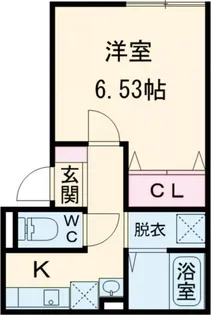 MQuarto一之江【2階】の間取り