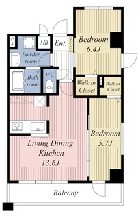 La Camminare(ラ・カミナーレ)【2階】の間取り