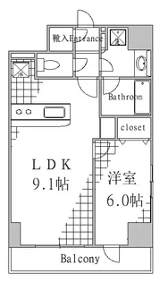 東京都墨田区東向島3【マンション】の間取り