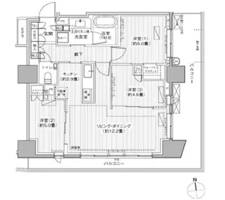 3LDKの間取り画像